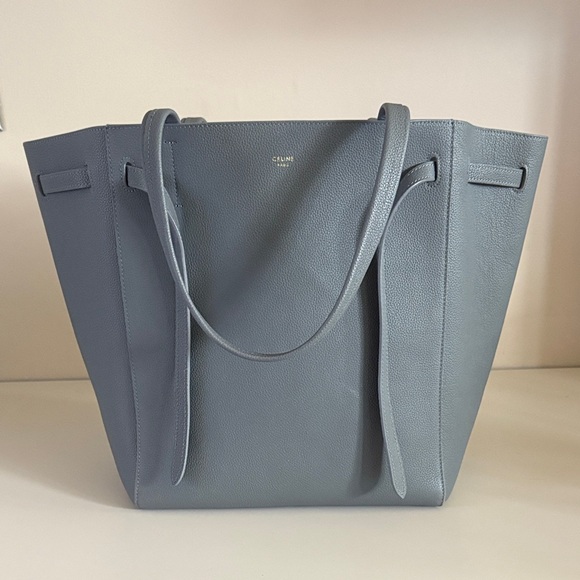 Celine Gray Leather Tote Bag - Picture 1 of 7